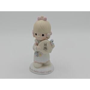 Precious Moments E 0006 Birds Of A Feather Collect Together Enesco Figurine 1986